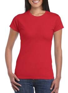 Gildan GI6400L - T-Shirt Mulher 64000L Softstyle Vermelho