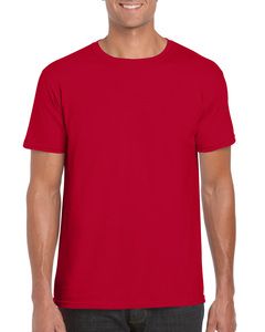 Gildan GD001 - T-Shirt Homem 64000 Softstyle Cereja vermelha