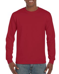 Gildan GD014 - T-Shirt 2400 Ultra Cotton Manga Comprida Cardeal Vermelho