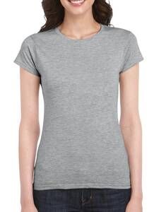 Gildan GD072 - T-Shirt Mulher 64000L Softstyle Sport Cinza