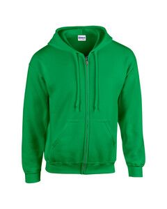 Gildan GD058 - Sweatshirt 18600 Heavy Blend Com Capuz e Zíper Irlandês Green