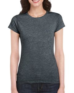 Gildan 64000L - T-Shirt Mulher 64000L Softstyle Dark Heather