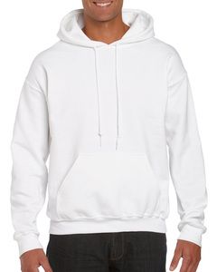 Gildan 18500 - Sweatshirt 18500 Heavy Blend Com Capuz Branco