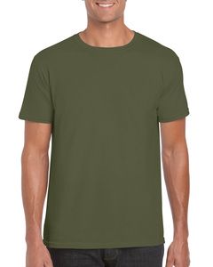 Gildan GD001 - T-Shirt Homem 64000 Softstyle Militar Verde