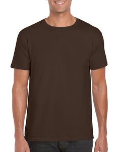 Gildan GI6400 - T-Shirt Homem 64000 Softstyle Chocolate escuro