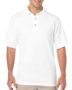Gildan GI8800 - Polo T-shirt Malha Homem 8800 DryBlend™ Branco