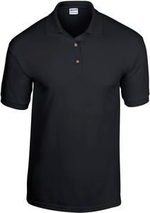 Gildan GI8800 - Polo T-shirt Malha Homem 8800 DryBlend™ Black/Black