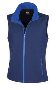 Result R232F - Colete Softshell De Senhora 1cprintable 1D Navy/ Royal