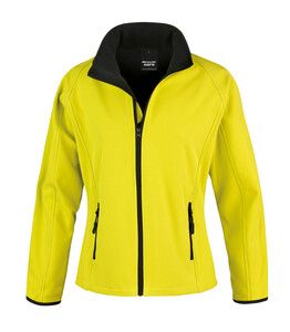 Result R231F - Casaco Softshell De Senhora 1cprintable 1D Yellow / Black