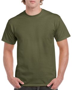 Gildan GN180 - Camiseta de algodão pesado para adultos Militar Verde