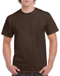 Gildan GN180 - Camiseta de algodão pesado para adultos Chocolate escuro