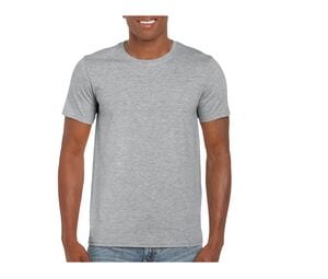 Gildan GN640 - T-Shirt Homem 64000 Softstyle Sport Cinza