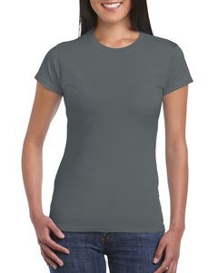 Gildan GN641 - T-Shirt De Mulher Ringspun Sofstyle Carvão vegetal