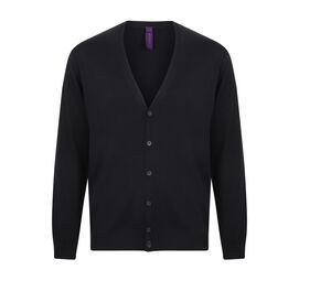 HENBURY HY722 - Mens V Cardigan Marinha