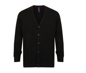 HENBURY HY722 - Mens V Cardigan Preto