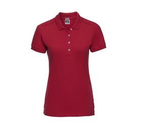 Russell JZ565 - Polo De Senhora ElÁstico Classic Red