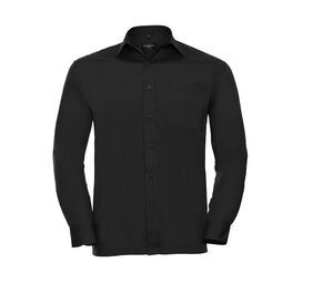 Russell Collection JZ934 - Camisa de popelina masculina