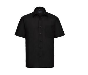 Russell Collection JZ935 - Camisa De Homem De Manga Curta - Polycotton Easy Care Popline