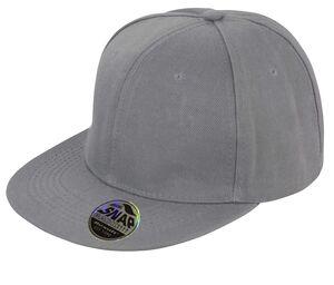 Result RC083 - Bronx Original Flat Peak Snapback Cap Cinzento matizado