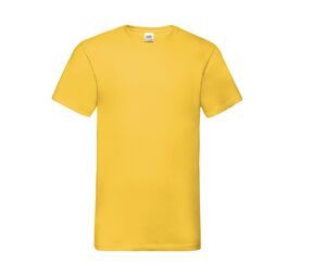 Fruit of the Loom SC234 - T-Shirt De Gola Em V - Valueweight (61-066-0) Sunflower