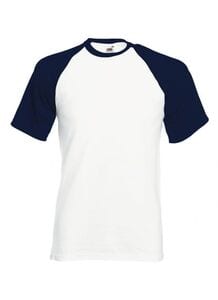 Fruit of the Loom SC237 - T-Shirt Baseball Manga Curta