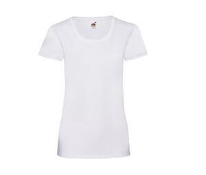 Fruit of the Loom SC600 - T-Shirt Lady-Fit Valueweight Branco