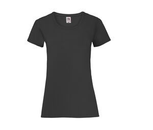 Fruit of the Loom SC600 - T-Shirt Lady-Fit Valueweight Preto