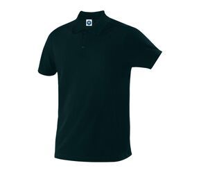 Starworld SW160 - Camisa polo masculina 100% de algodão orgânico Preto