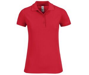 B&C BC409 - Polo De Mulher Intemporal Safran Vermelho