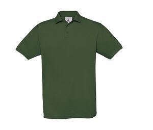 B&C BC410 - Camisa polo masculina de algodão açafrão Verde garrafa
