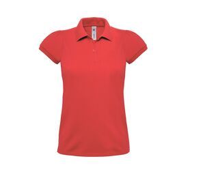 B&C BC441 - Polo De Mulher Heavymill Vermelho