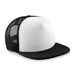 Beechfield BF645 - Vintage Snapback Trucker Preto / Branco