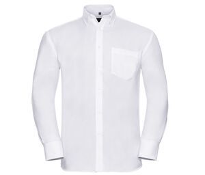 Russell Collection JZ956 - Camisa De Homem - Manga Comprida Ultimate Non-Iron Branco