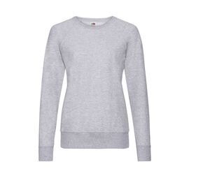 Fruit of the Loom SC361 - Sweatshirt Raglan de Peso Leve - Lady-Fit Cinzento matizado