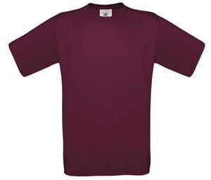 B&C BC151 - Camiseta infantil 100% algodão Borgonha