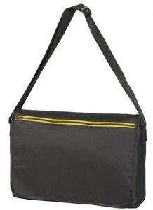 Black&Match BM902 - Bolsa mensageira Black/Kelly Green