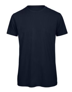 B&C BC042 - Camiseta masculina de algodão orgânico Azul marinho