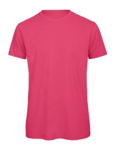 B&C BC042 - Camiseta masculina de algodão orgânico Fúcsia