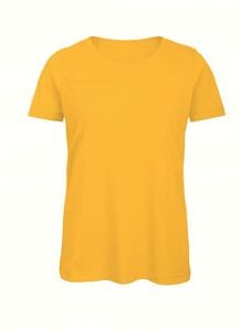B&C BC043 - Camiseta Feminina de Algodão Orgânico Amarelo