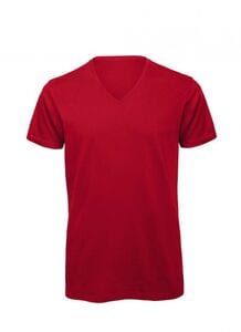 B&C BC044 - Camiseta de algodão orgânico masculino Vermelho