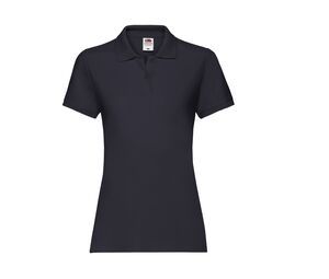 Fruit of the Loom SC386 - Camisa polo feminina de algodão Deep Navy