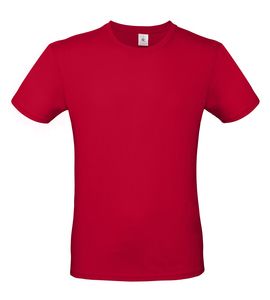 B&C BC01T - Camiseta masculina 100% algodão Deep Red