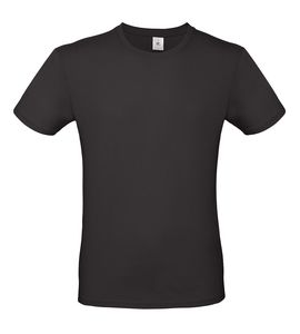 B&C BC01T - Camiseta masculina 100% algodão Preto