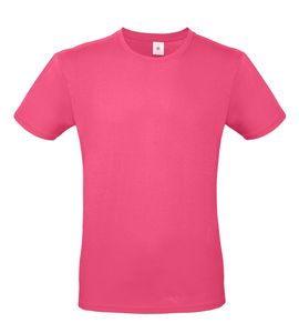 B&C BC01T - Camiseta masculina 100% algodão Fúcsia