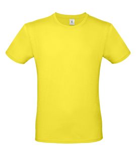 B&C BC01T - Camiseta masculina 100% algodão Amarelo