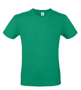 B&C BC01T - Camiseta masculina 100% algodão Verde dos prados