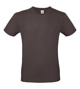 B&C BC01T - Camiseta masculina 100% algodão Bear Brown