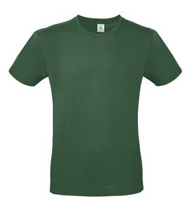 B&C BC01T - Camiseta masculina 100% algodão Verde garrafa