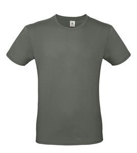 B&C BC01T - Camiseta masculina 100% algodão Millenium Khaki