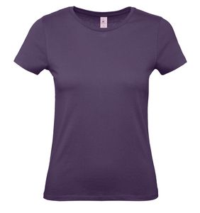 B&C BC02T - Camiseta feminina 100% algodão Urban Purple